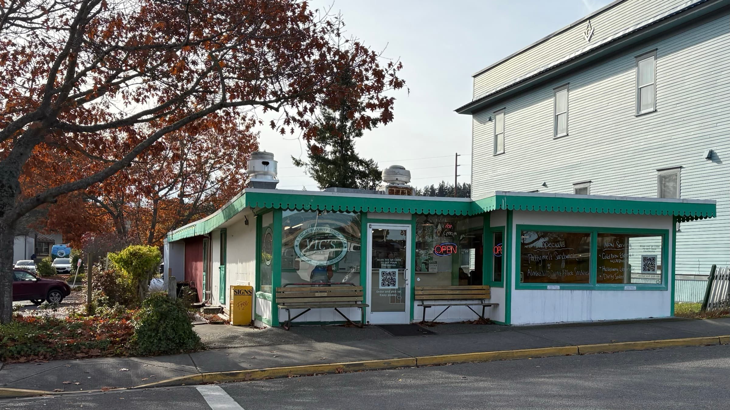 Vic's Drive In - American, Ice Cream, Deli restaurant in Friday Harbor, San Juan Island